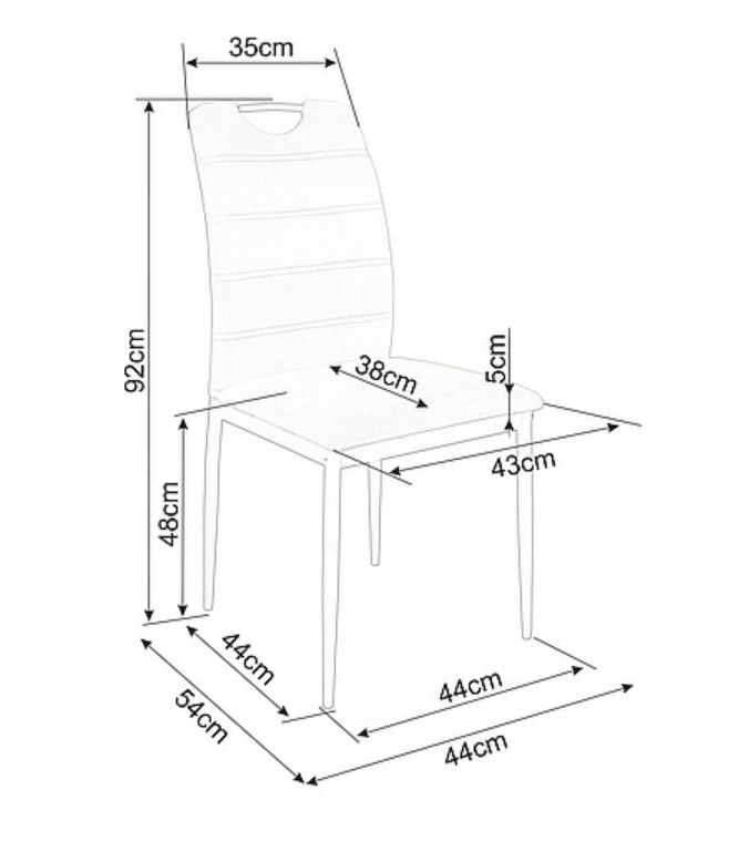 KRZESŁO RIP VELVET SZARY / CZARNA STAL SIGNAL Szerokość siedziska 43 cm