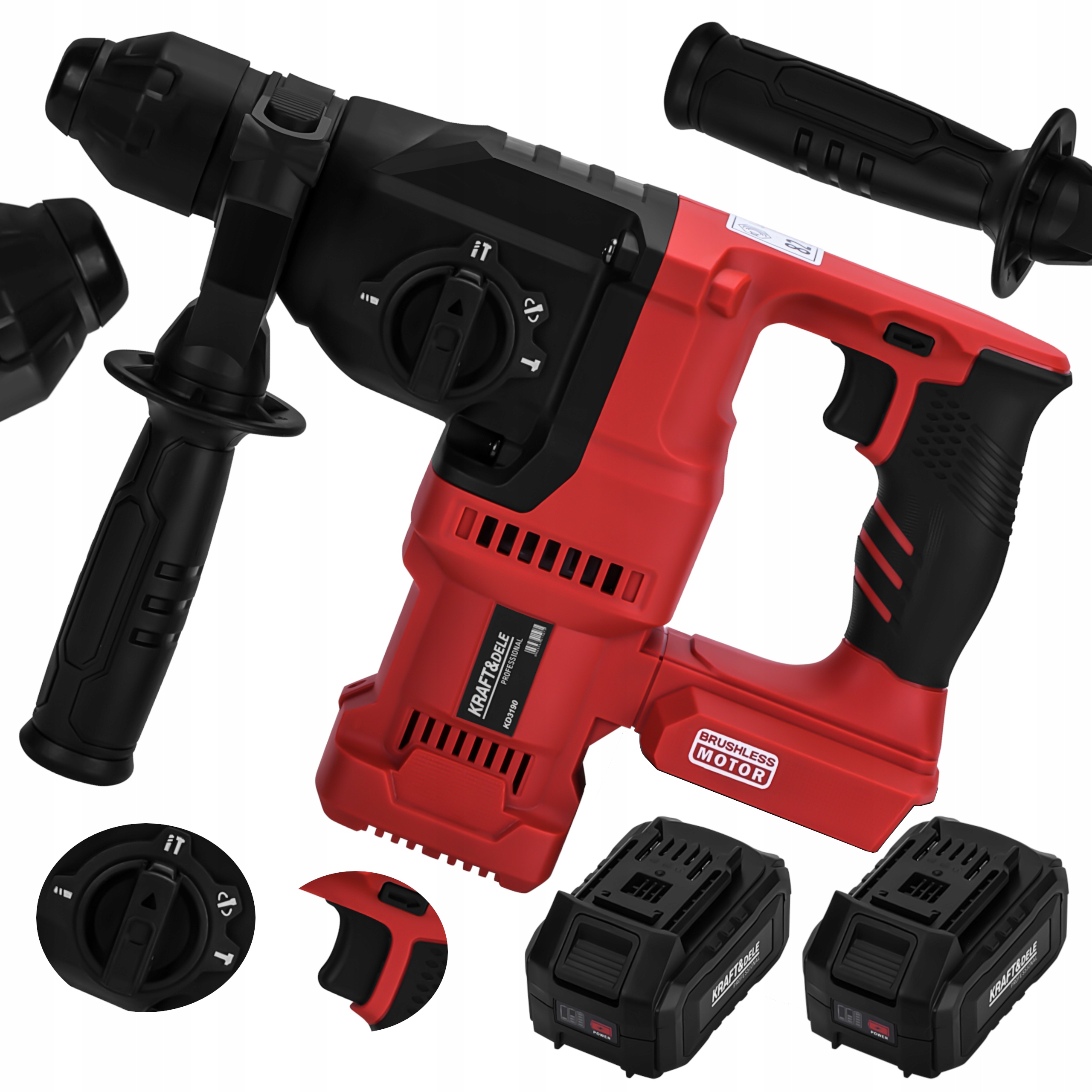 Młot Udarowy Młotowiertarka Wiertarka Udar Sds+ 3,5J 1100W Mocny Zestaw