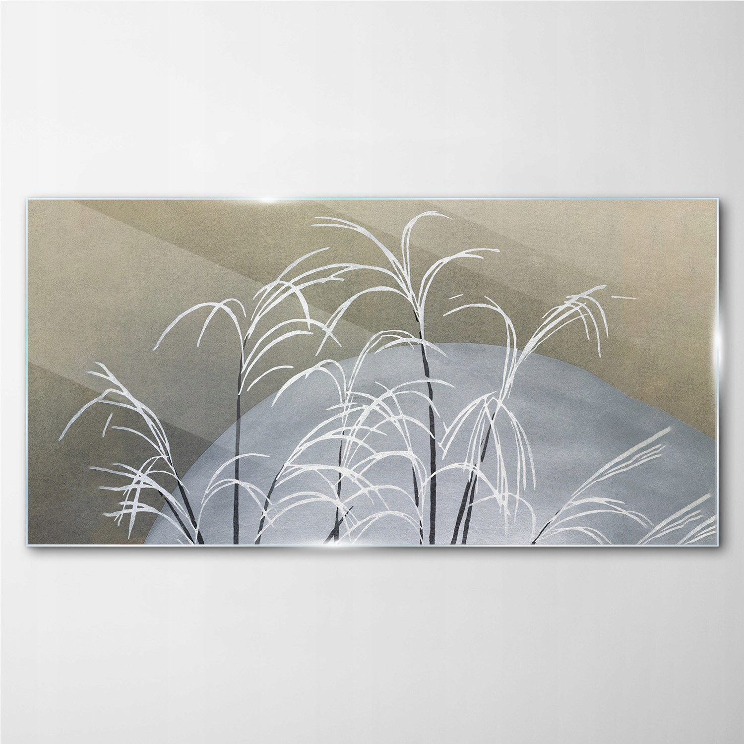 

Obraz szklany z nadrukiem Rośliny śnieg 140x70 cm