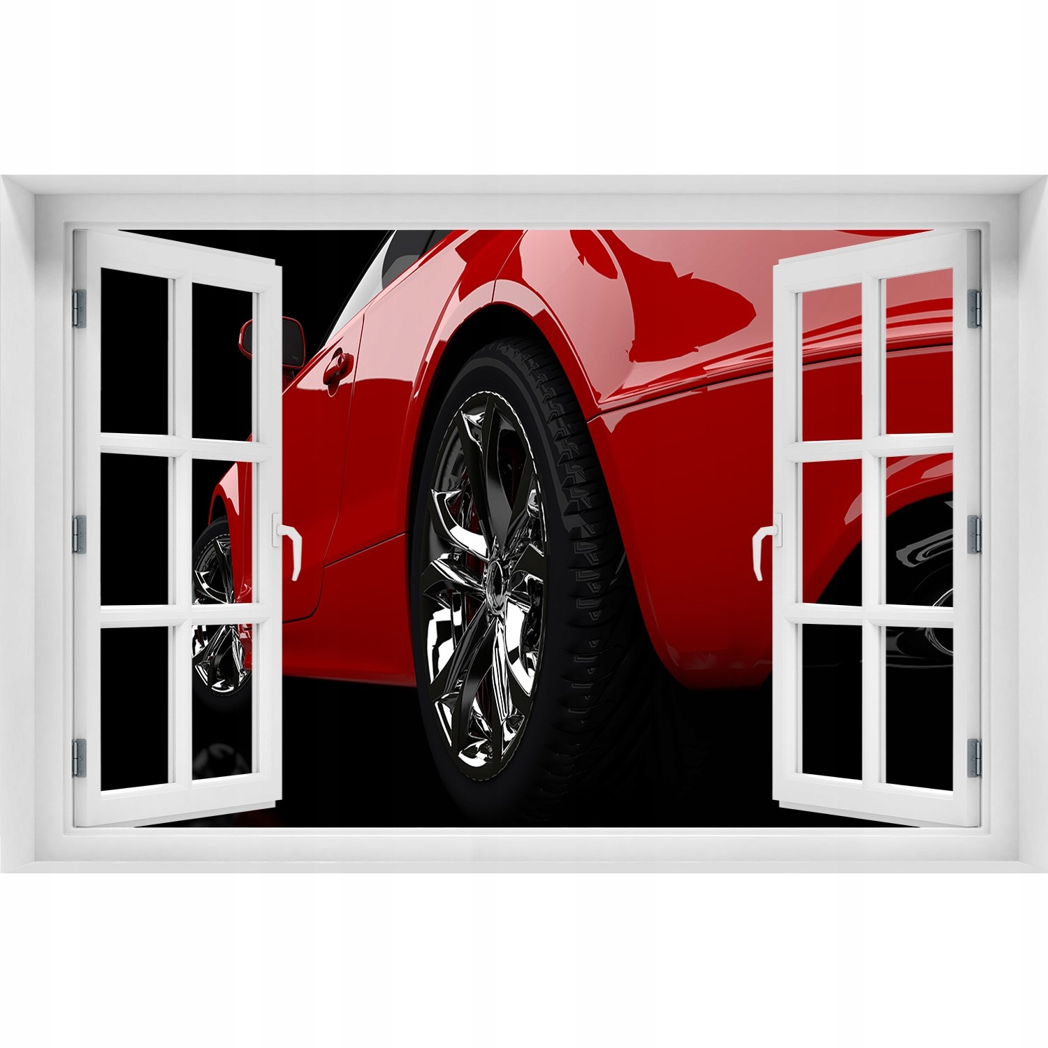 

Foto zdjęcie Naklejka na ścianę Czerwony samochód