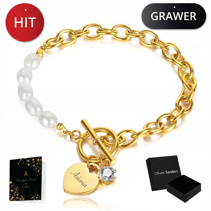 

Bransoletka Damska Złota 585 Łańcuszek Serce