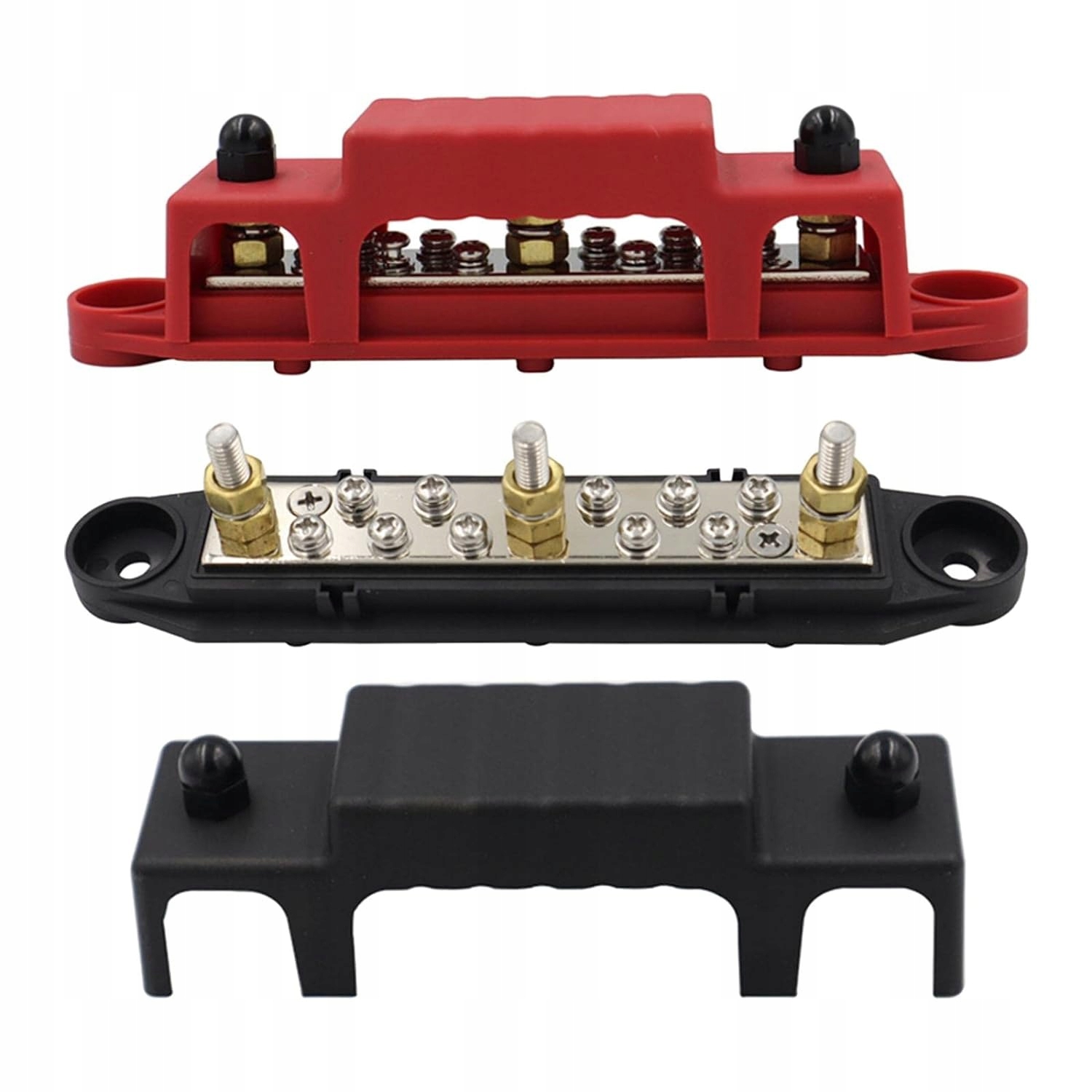 Blok rozdzielczy zacisków z szynami zbiorczymi M6 2szt. do jachtów kamperów Model 48V 150A