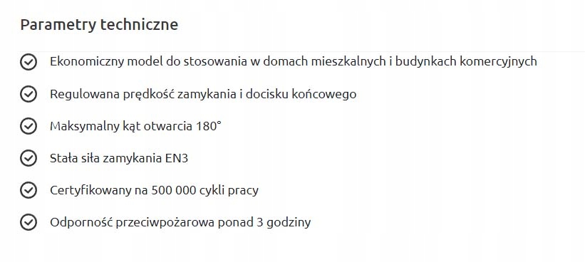 SAMOZAMYKACZ DRZWIOWY GERDA GD500 BRĄZOWY 65 KG Marka Gerda