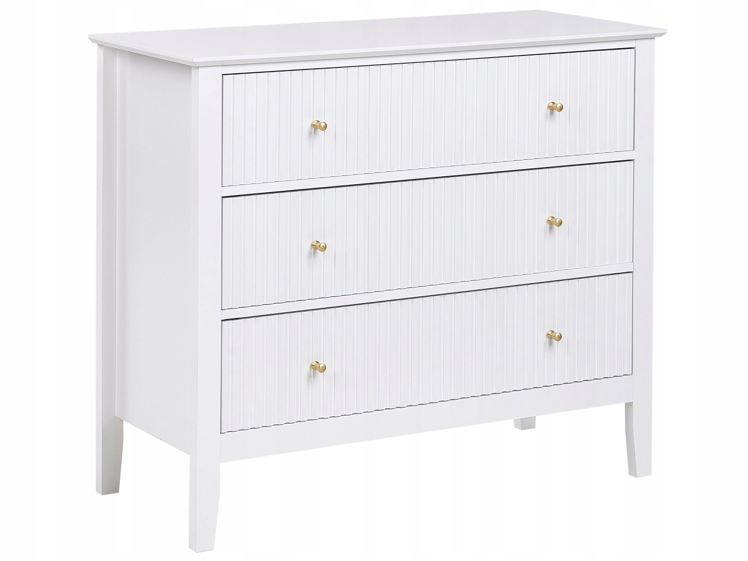 Komoda z 3 szufladami Mdf salon sypialnia biała