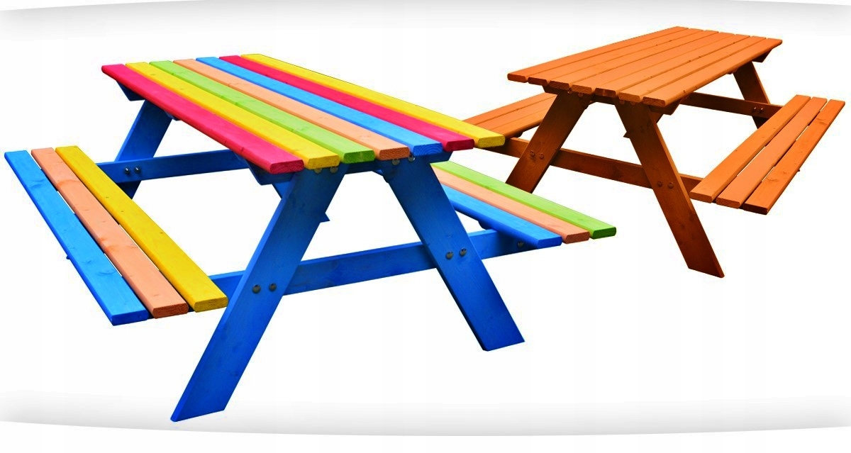 Просто веселый деревянный стол для детей 120x100см