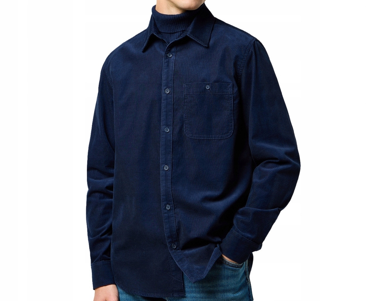 Wrangler šusťáková modrá regular fit košile Western Shirt Navy XXL