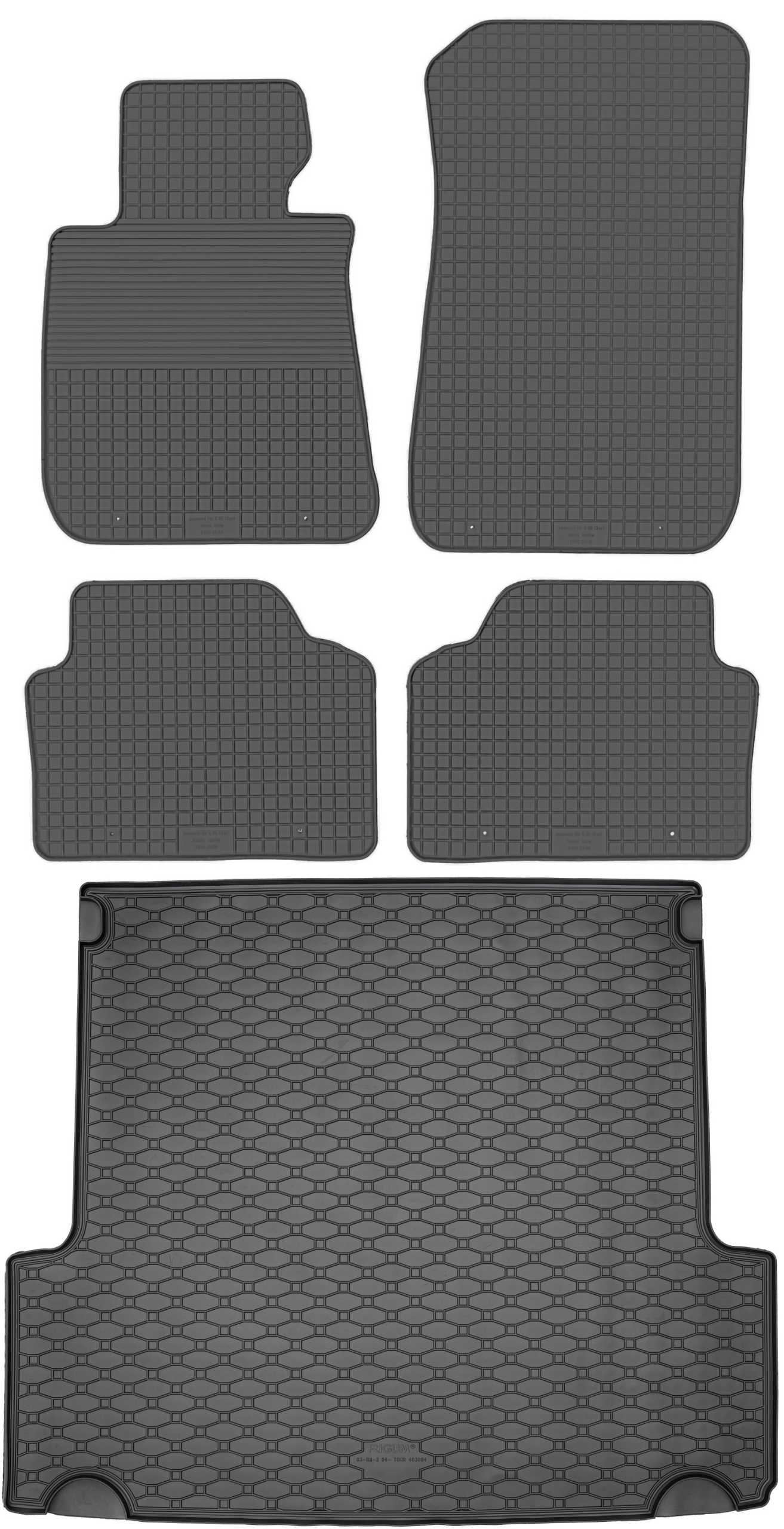 Bmw 3 E91 Kombi Tourer 2004-2011 Sada Koberce batožinový priestor