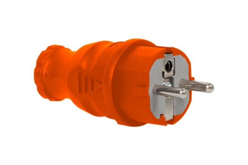 

Wtyczka gumowa 16A 230V IP44 pomarańczowa