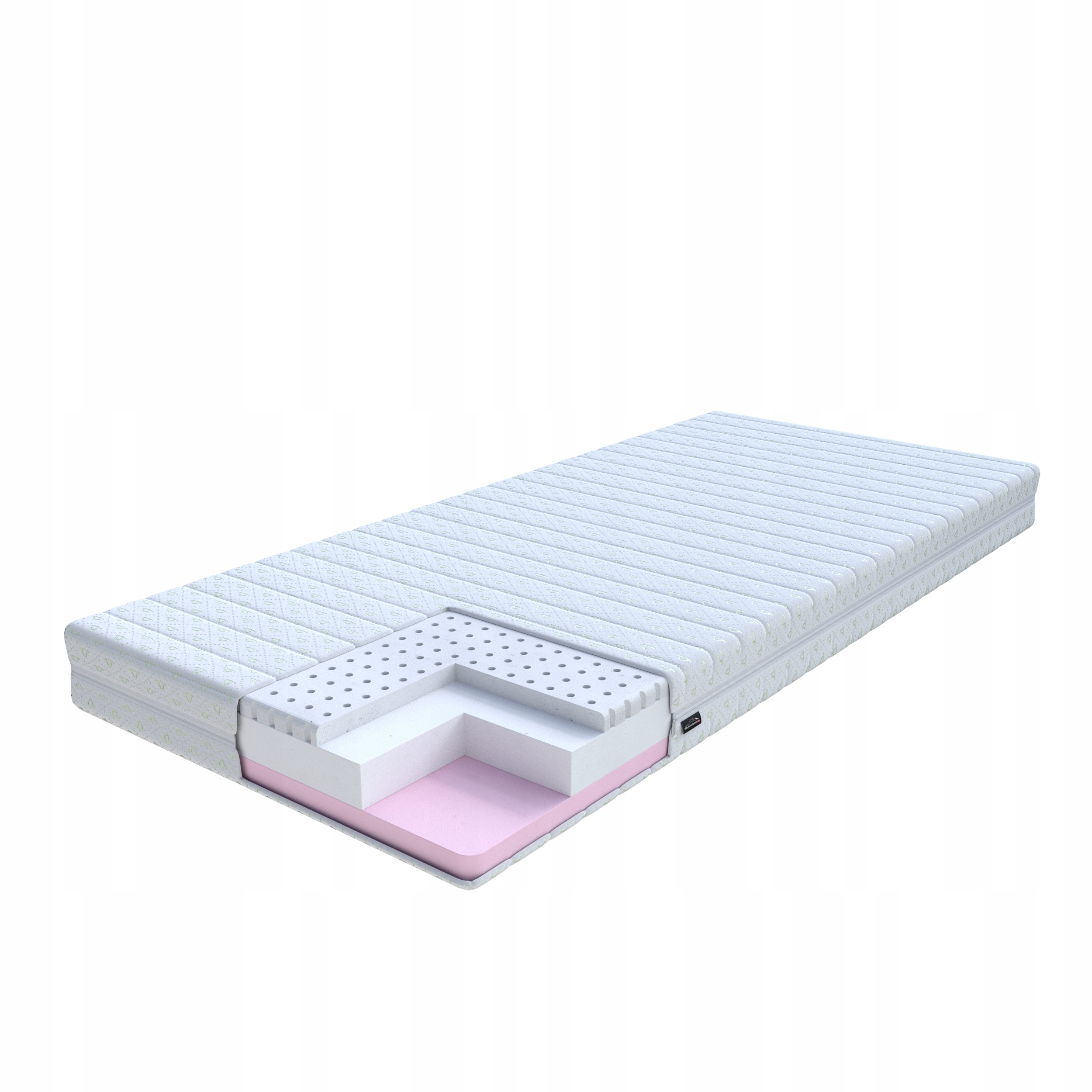 LUKSUSOWY MATERAC ŚREDNIO MIĘKKI Z LATEKSEM 70X90