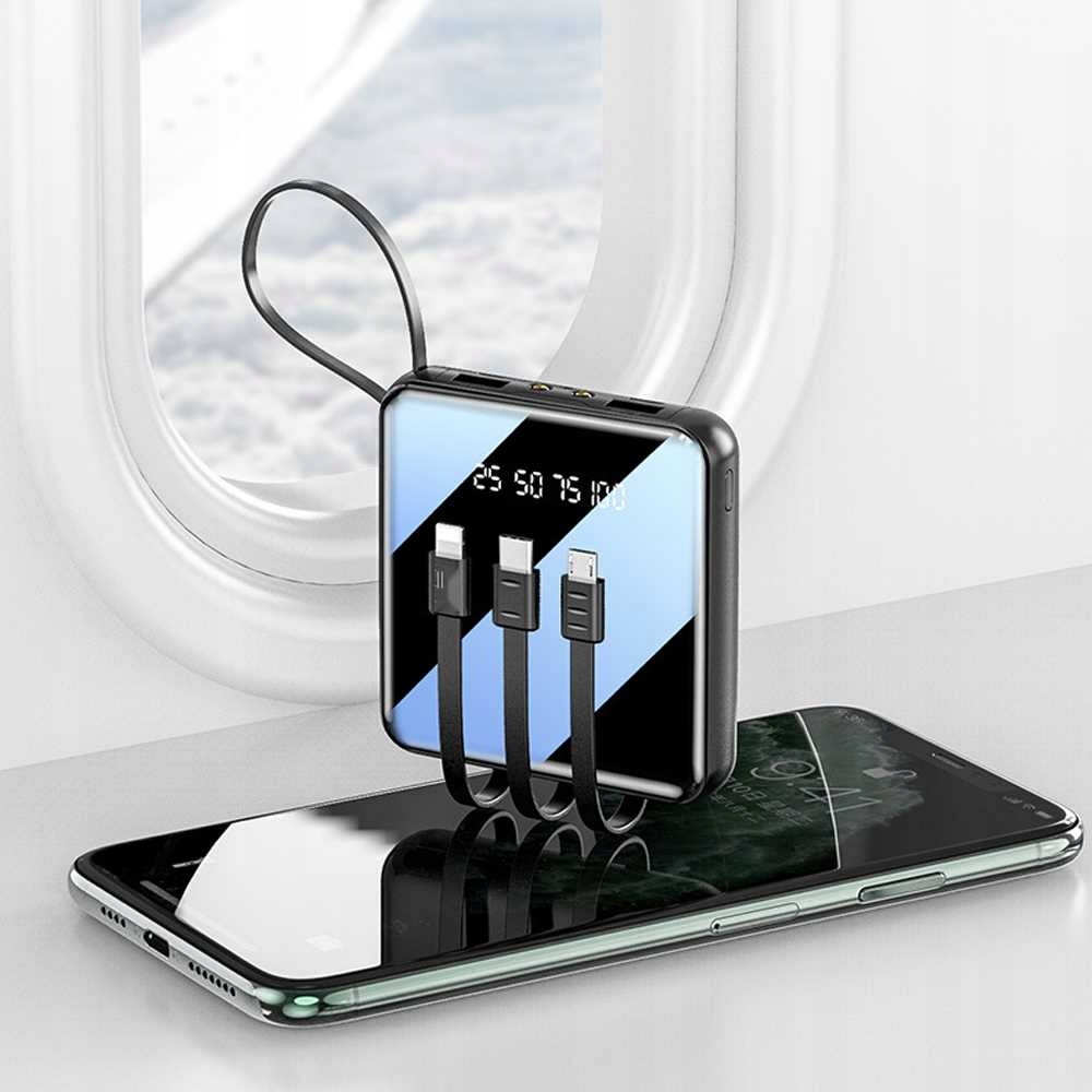 OUTLET POWERBANK ŁADOWARKA 20000 mAh 2A USB KABLE Prąd wyjściowy 2 A