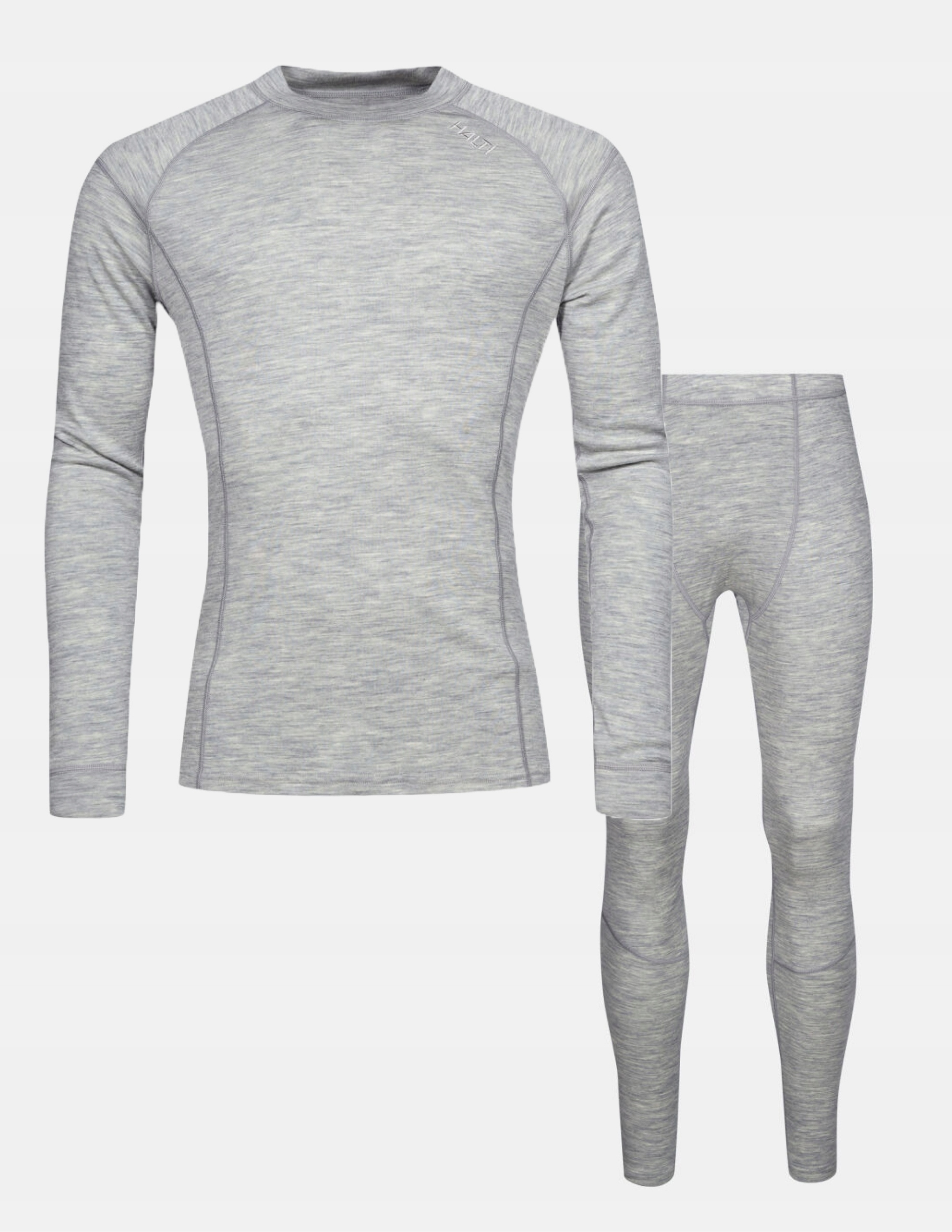 Termoaktivní komplet 100% merino Halti Hossa prodyšný a teplý Šedý S