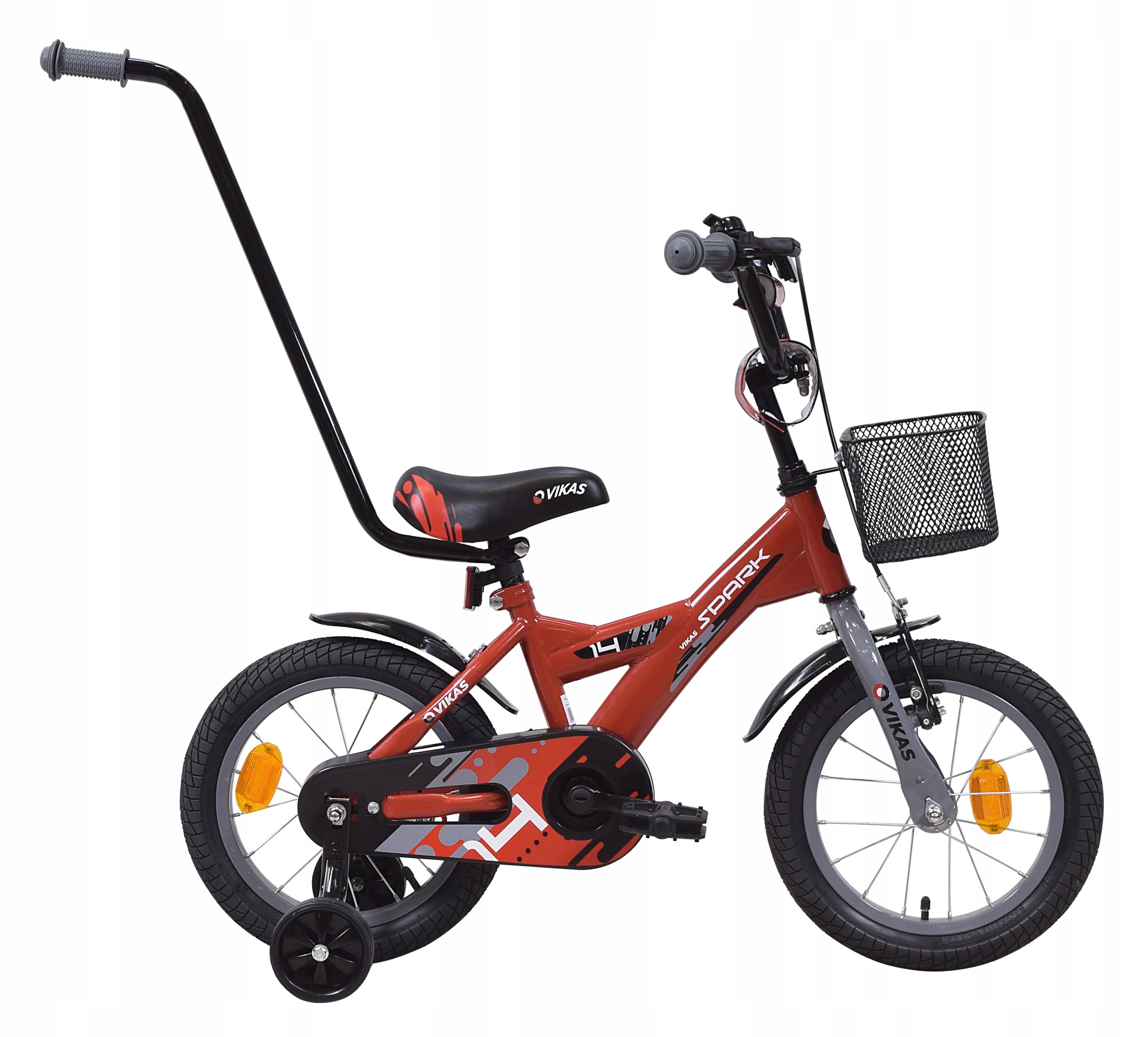 ROWER DZIECIĘCY ROWEREK 14 cali KOSZYK + PROWADNIK GRATIS Stan opakowania oryginalne