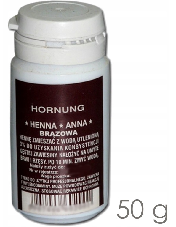 

Henna proszkowa Anna Hornung !!50g!! Kolor Brązowa