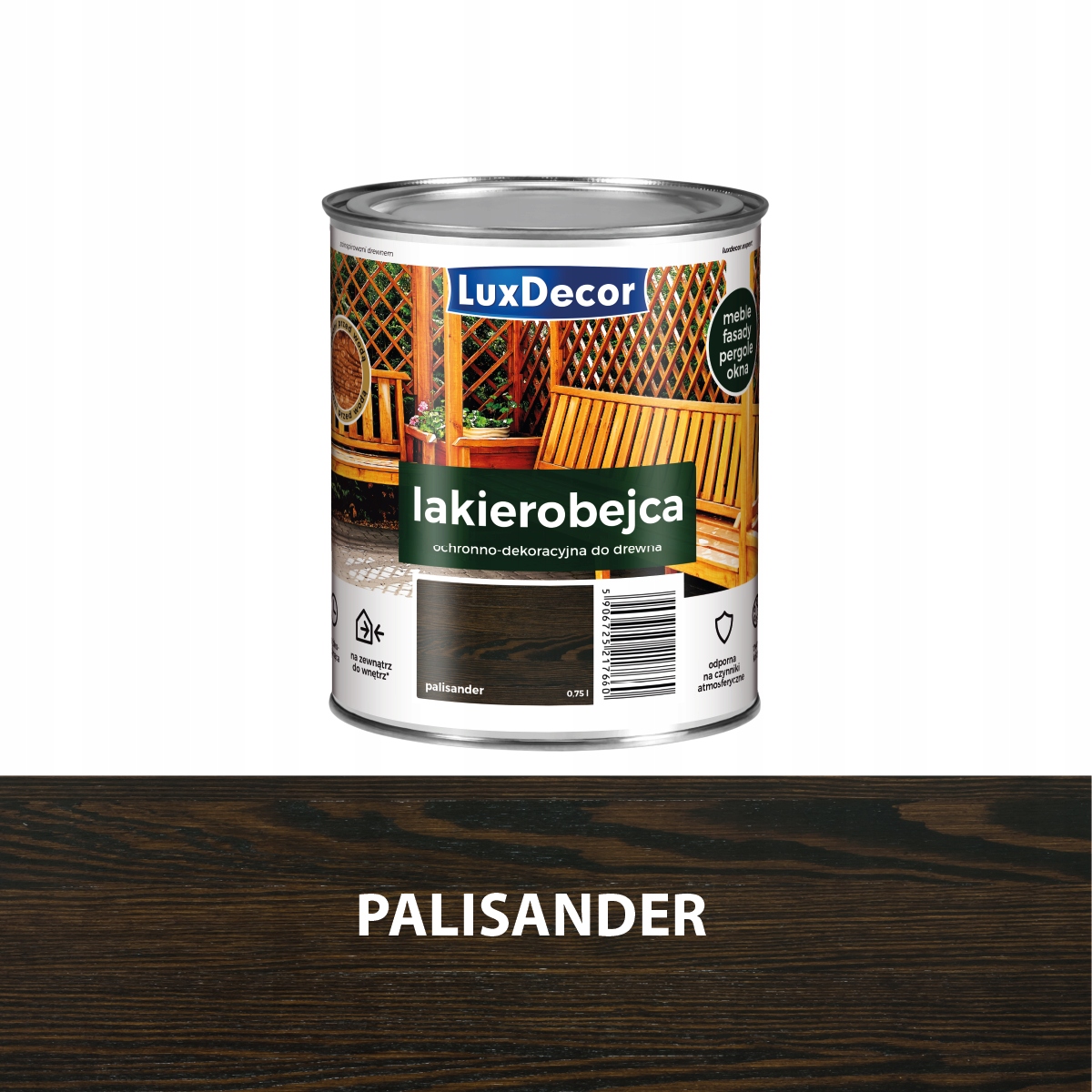 Luxdecor Ochranný A Dekorativní Lak Na Dřevo 2,2 L Palisandr