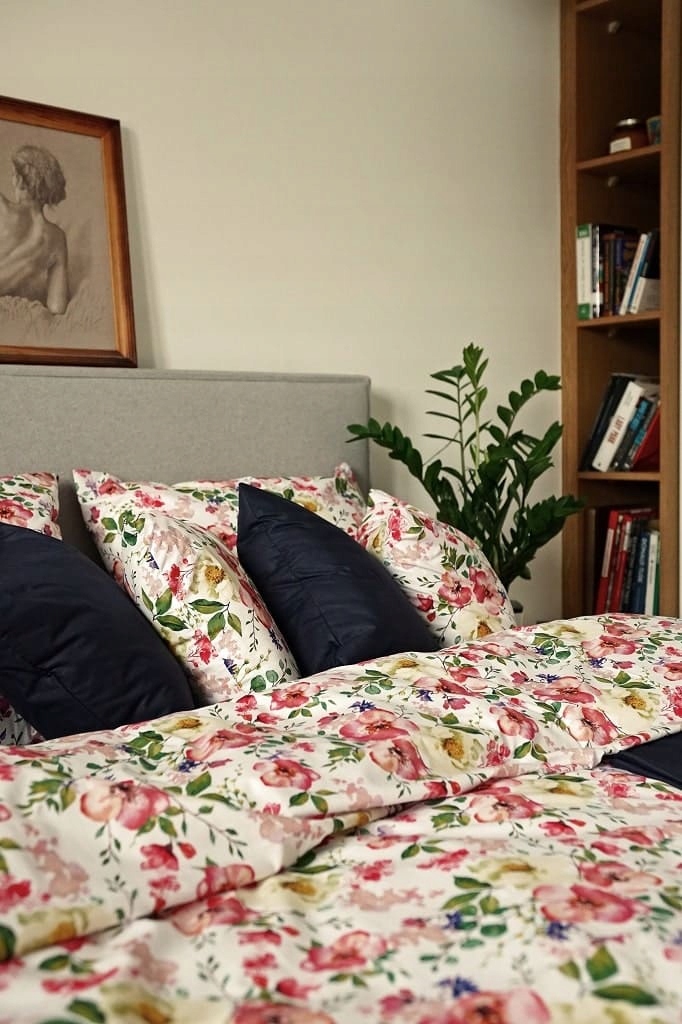 Poszewki na poduszki KWIATY JABŁONI - 2x 40x40 cm Materiał bawełna