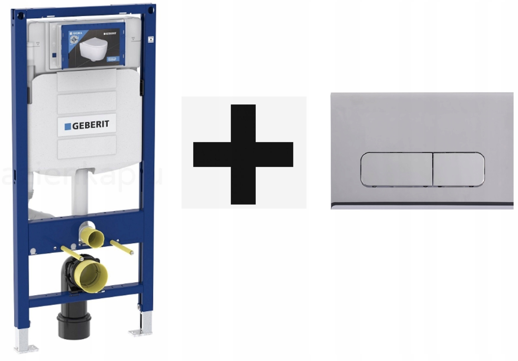 Wc rošt Geberit Duofix UP320 držiaky tlačidlo Moha chróm Wc podložka