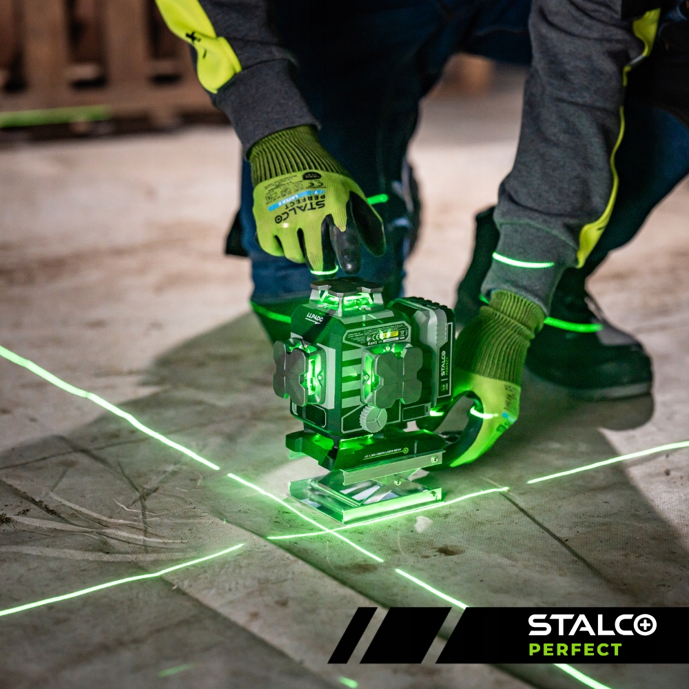Laser krzyżowy 4D LLP4DG zielony STALCO PERFECT S058598012 STALCO PERFECT