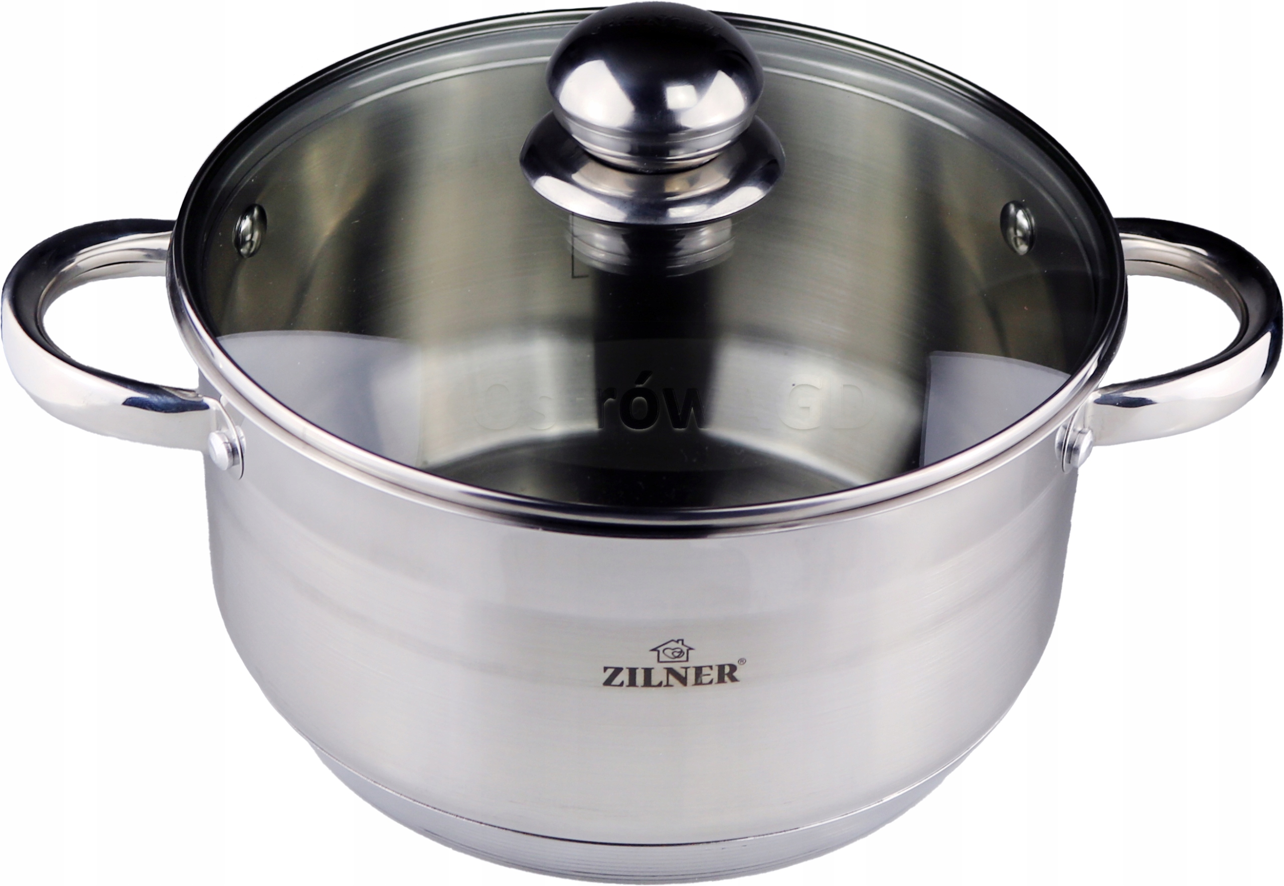 

Garnek Stalowy Srebrny 4.5L/22CM Grube Dno Zilner