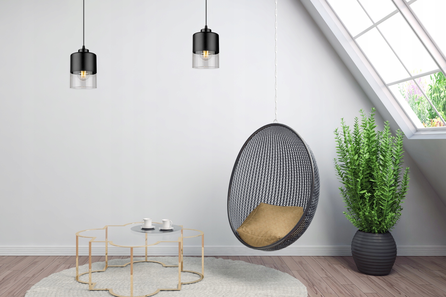 NOWOCZESNA LAMP WISZĄCA SUFITOWA ŻYRANDOL SZKLANA Kolekcja ROMA