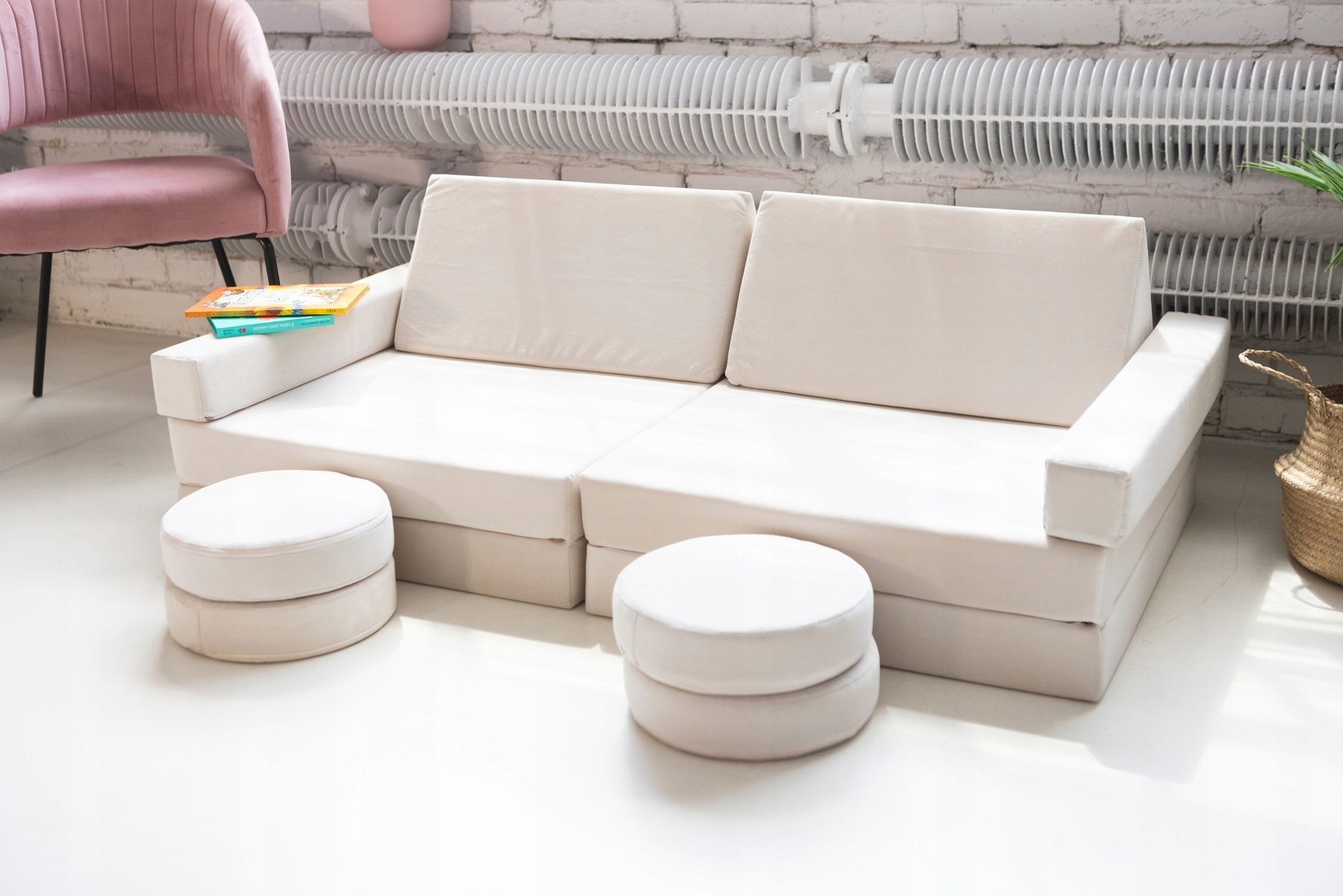 Wielofunkcyjna sofa modułowa dla dziecka i klocki piankowe w jednym — 7