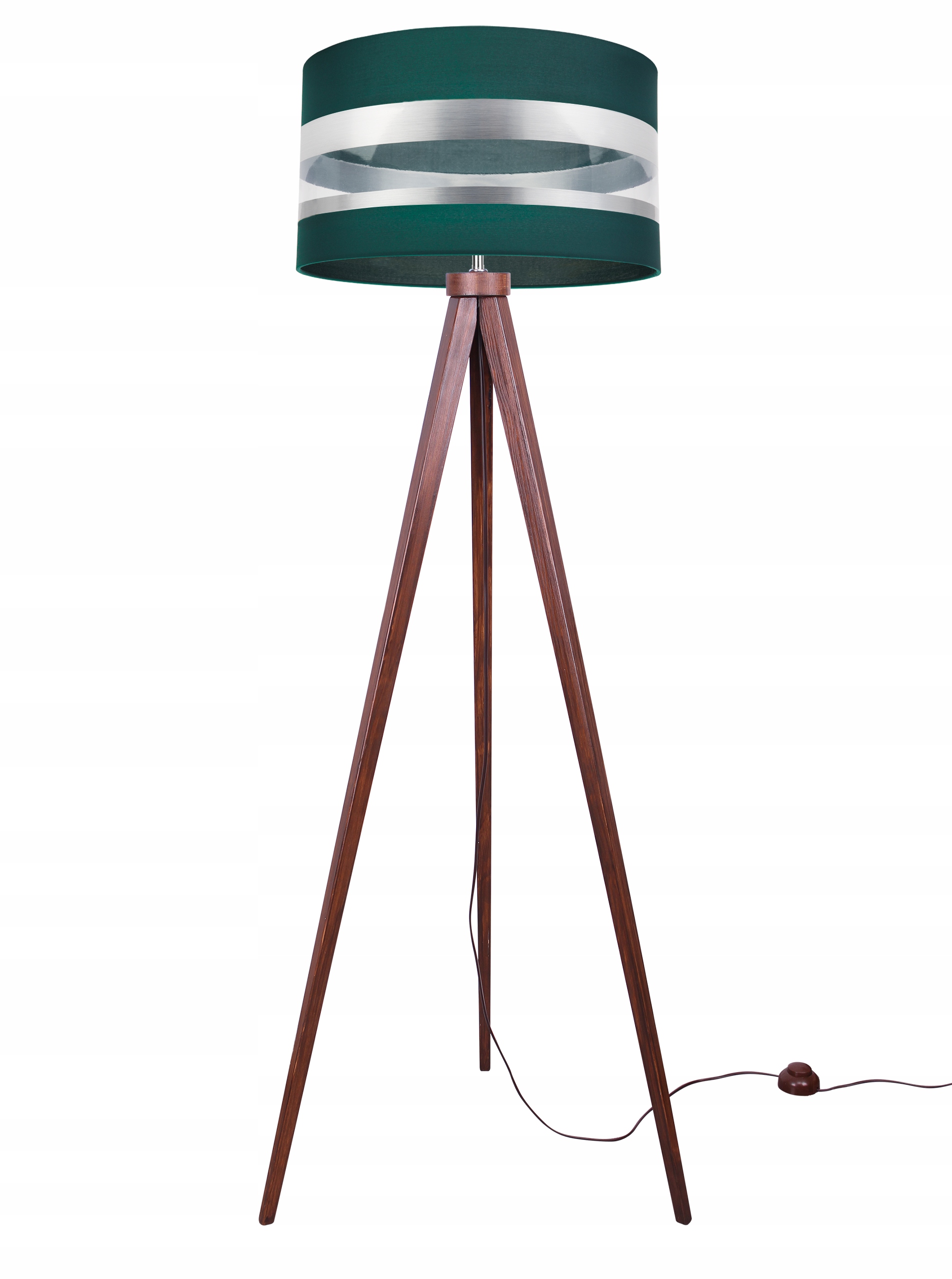 Stojacia Lampa Trojnožka Loft Chrom Tienidlo Výber Led