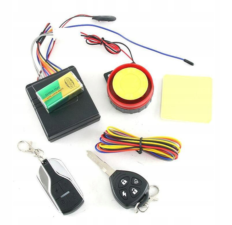 Alarm motocyklowy do skutery i ATV uniwersalny ODPALANIE Z PILOTA