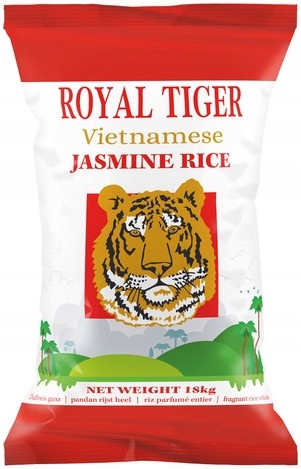 Ryż jaśminowy aromatyczny premium Wietnamski 18kg Royal Tiger Filipino Food