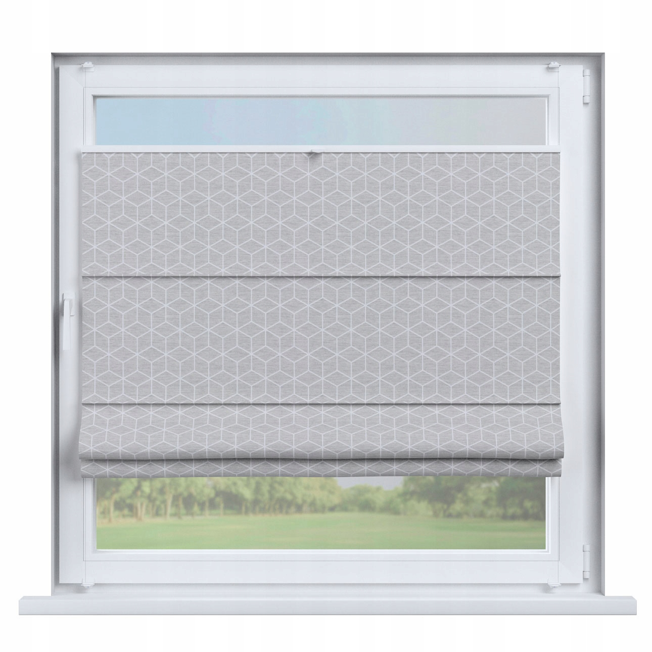 Dekoria Plisovaná roleta rímska Sicília 40x40 odtiene šedej