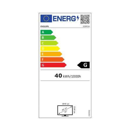 Philips 329P1H 31,5 " Ips 4K Uhd 16:9 4 ms 350 cd/m² Čierny