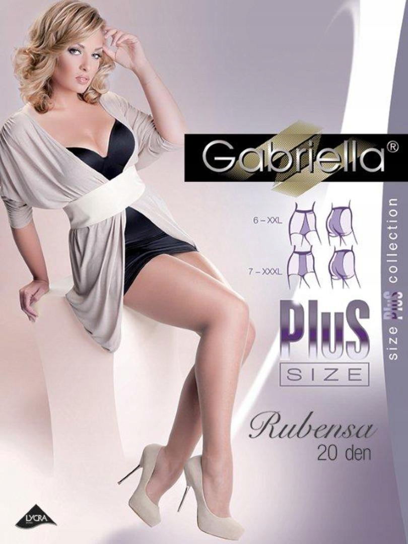 

Gabriella Rajstopy Plus Size Rubensa 6 neutro