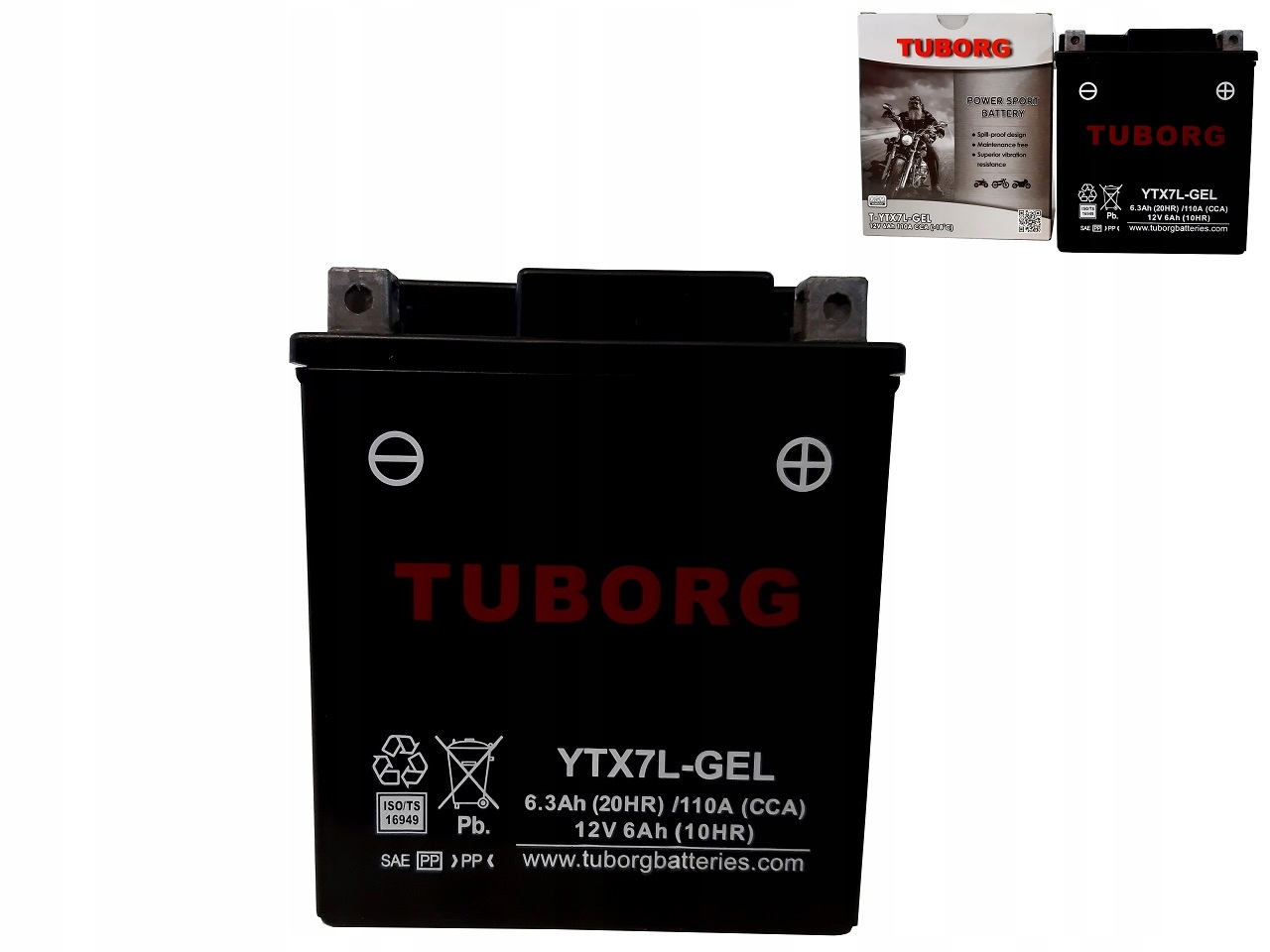 

Akumulator Żelowy YTX7L-GEL 12V 6AH 110A Tuborg