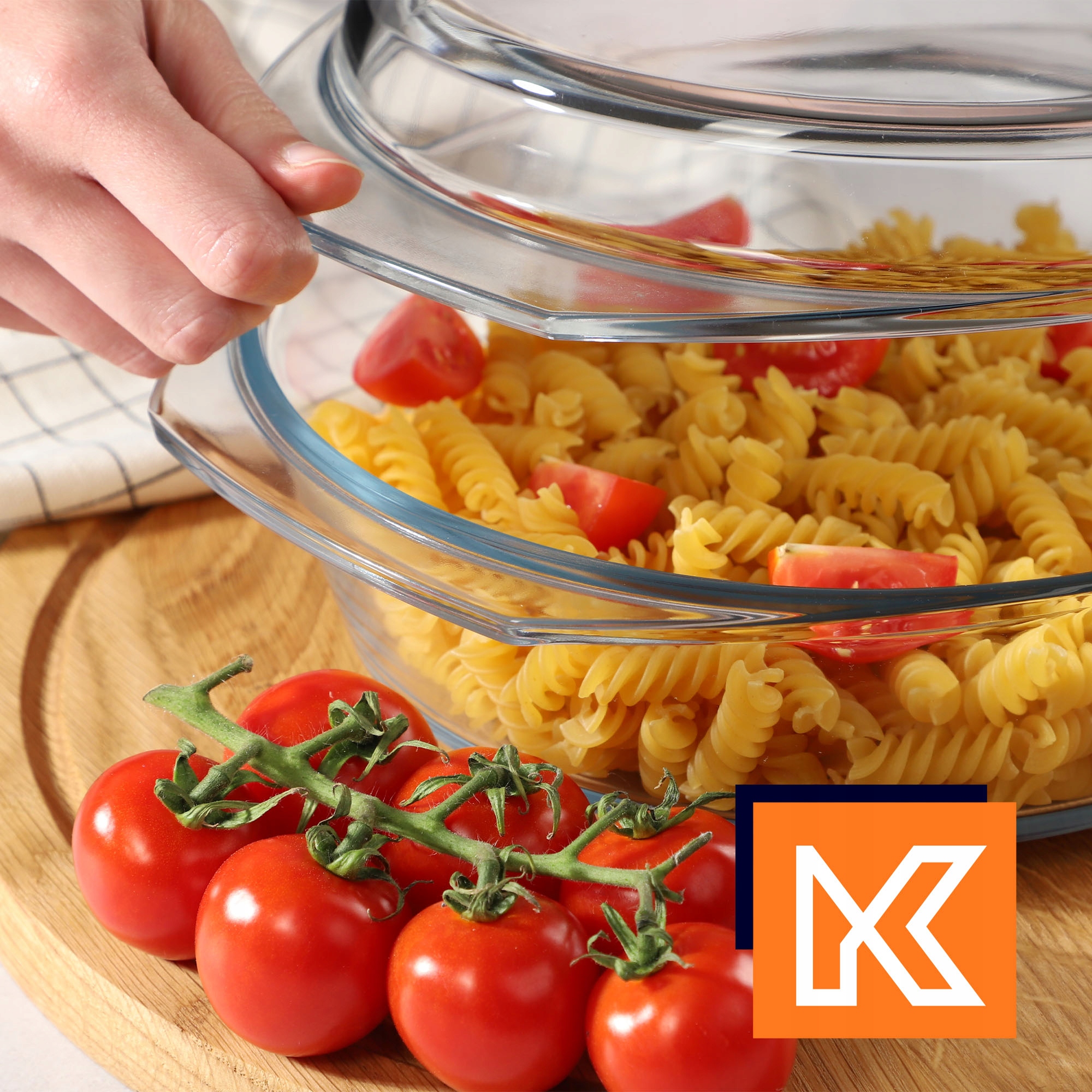 NACZYNIE ŻAROODPORNE Z POKRYWKĄ 2,8L SZKLANE Stan opakowania oryginalne