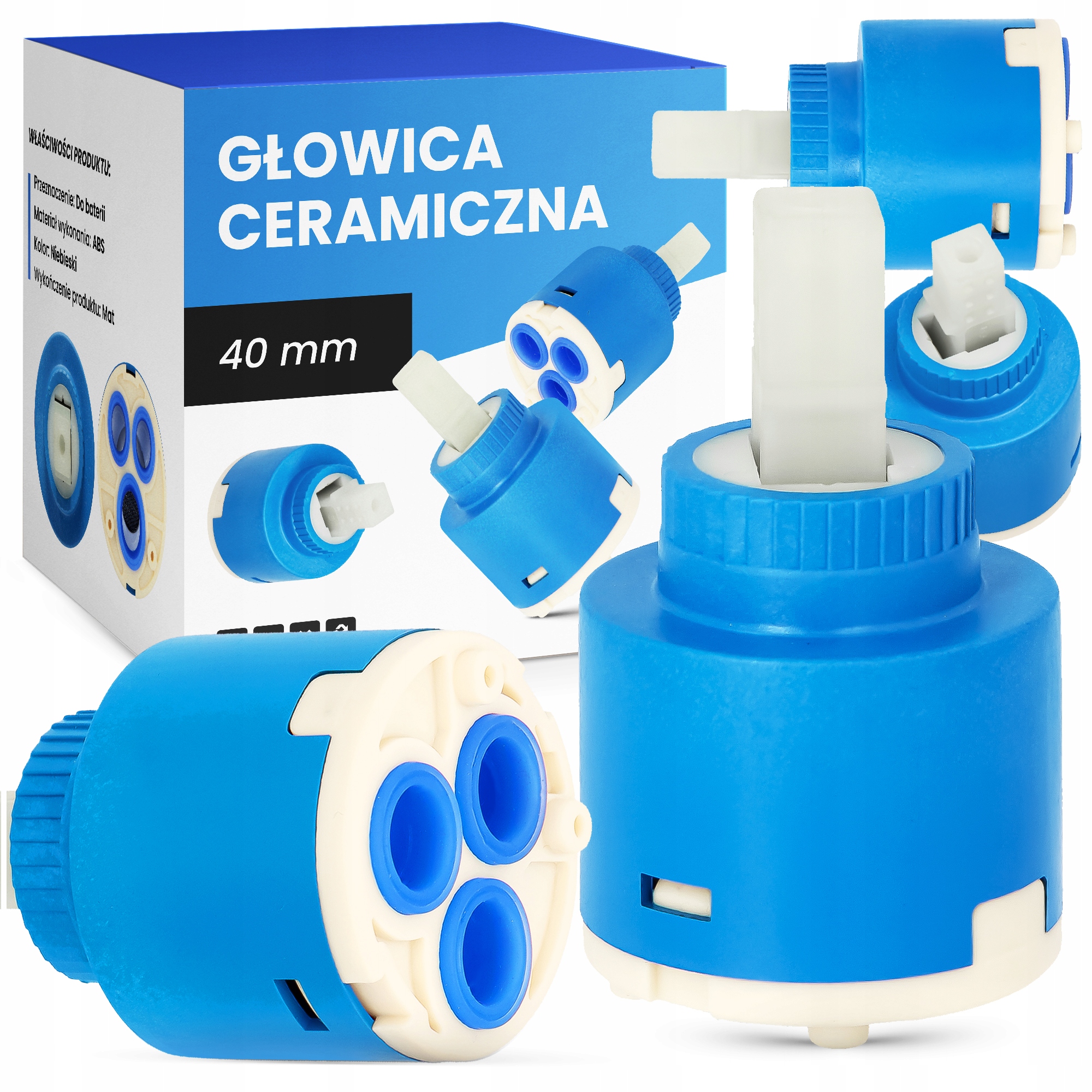 

Głowica ceramiczna filtr baterii kranu niska 40 mm