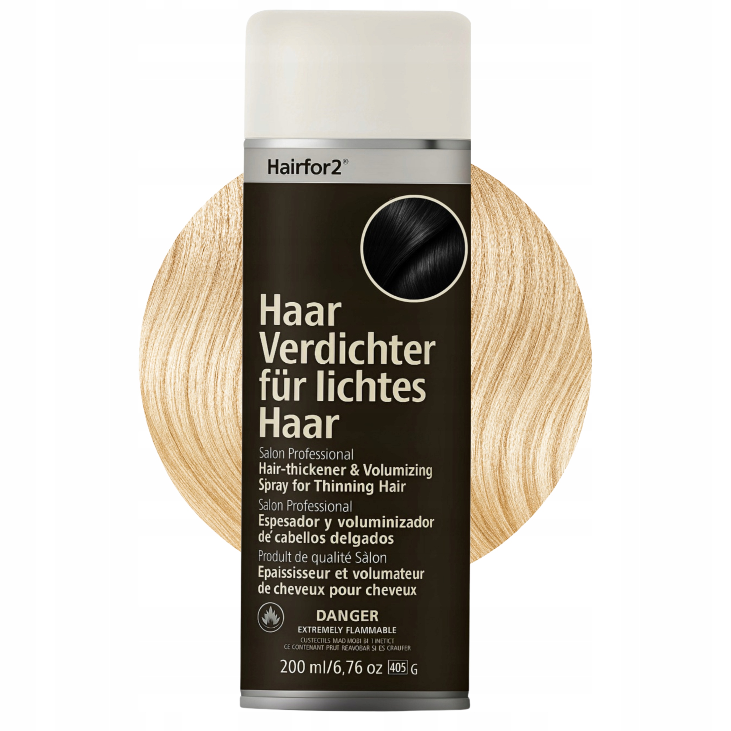 HairFor2 Light Blonde Hair Fibers – Zahušťuje a kryje řídnutí vlasů
