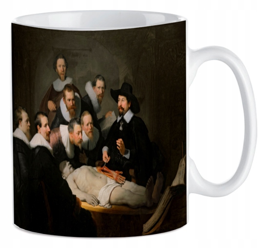 

Kubek znane obrazy Lekcja Anatomii Tulpa Rembrandt