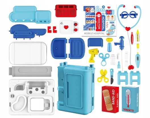Zabawa w LEKARZA walizka z akcesoriami 4w1 Doktor Marka Eurobaby