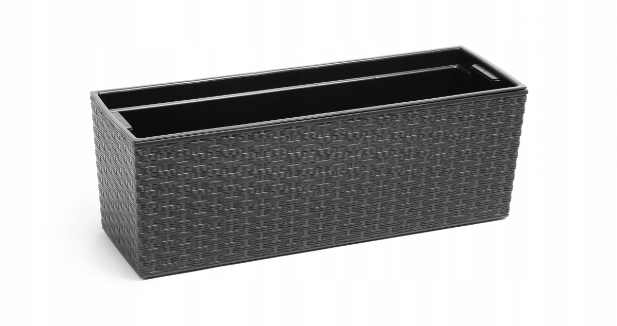 

Kwietnik skrzynka Begonia Rattan Lamela Grafit