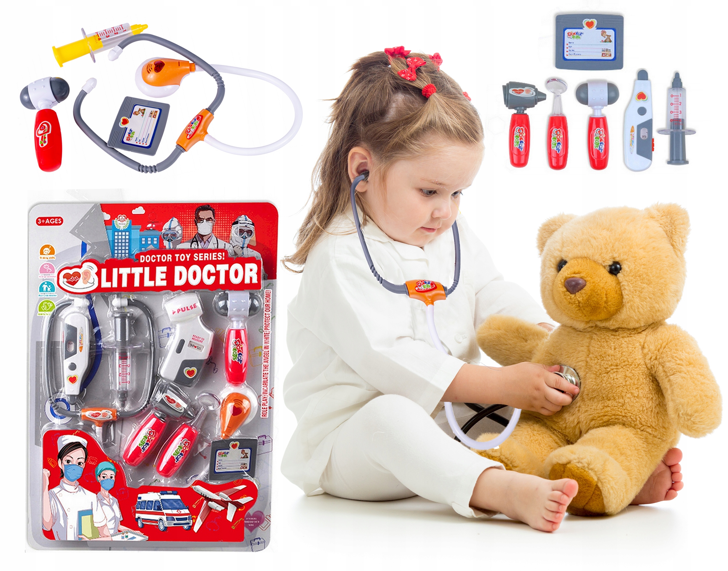 

Duży zestaw Lekarz Mały Doktor świeci gra