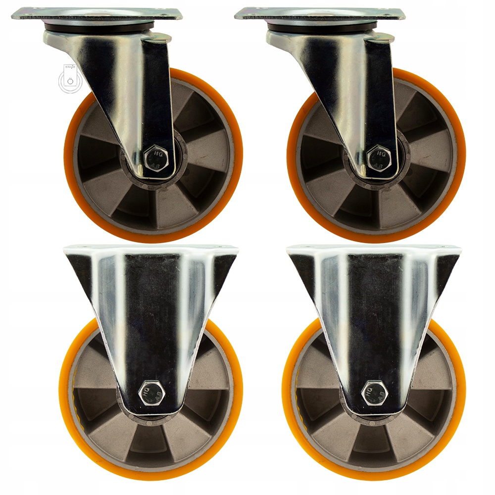 13HALPU150K2 Kolo Alum Poliur FI150 kočárek 4 ks