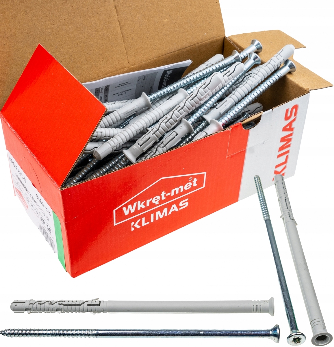 

Kołki ramowe rozporowe 10x200 Stożek Tx torx 25szt