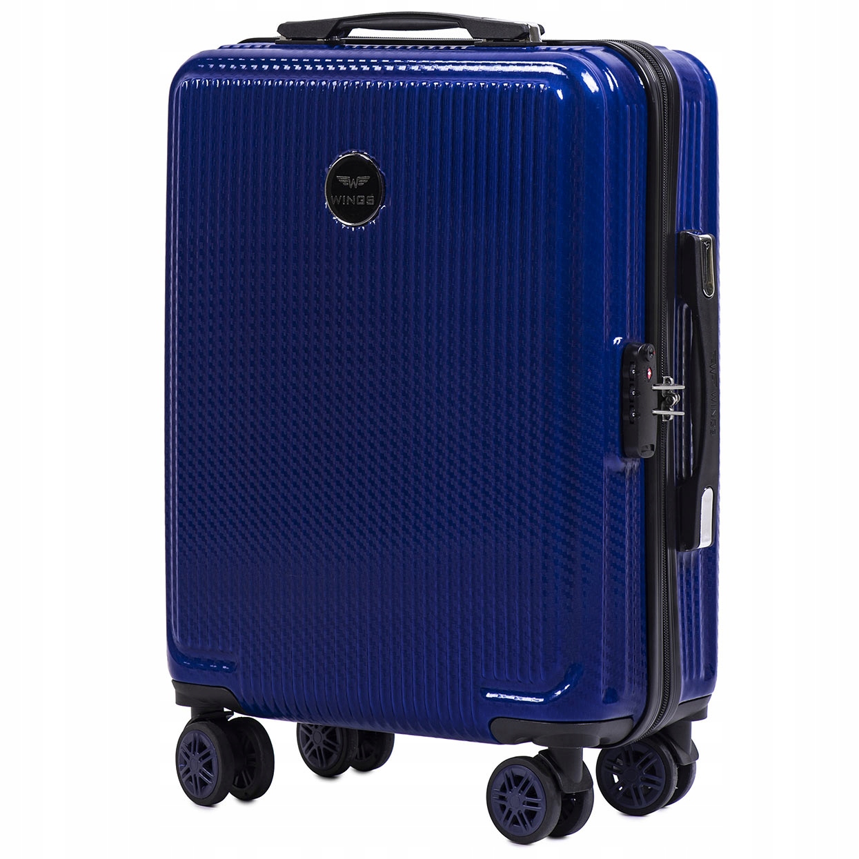 Walizka Kabinowa Premium 20" S 38L Mocny Policarbon Zamek Tsa Wings PC566U