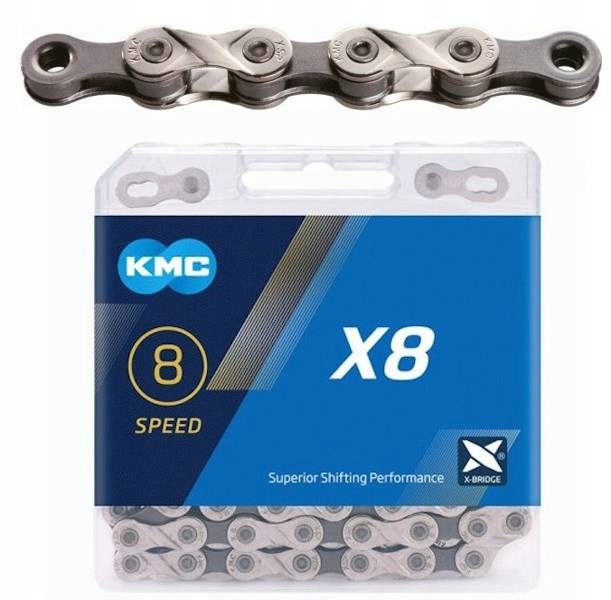 

Kmc X8.93 łańcuch 8 rzędowy 114 ogniw + Spinka x1