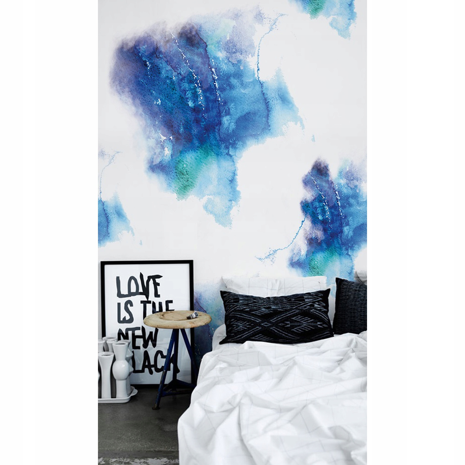 

Fototapeta na flizelinie Niebieskie plamy 104x70