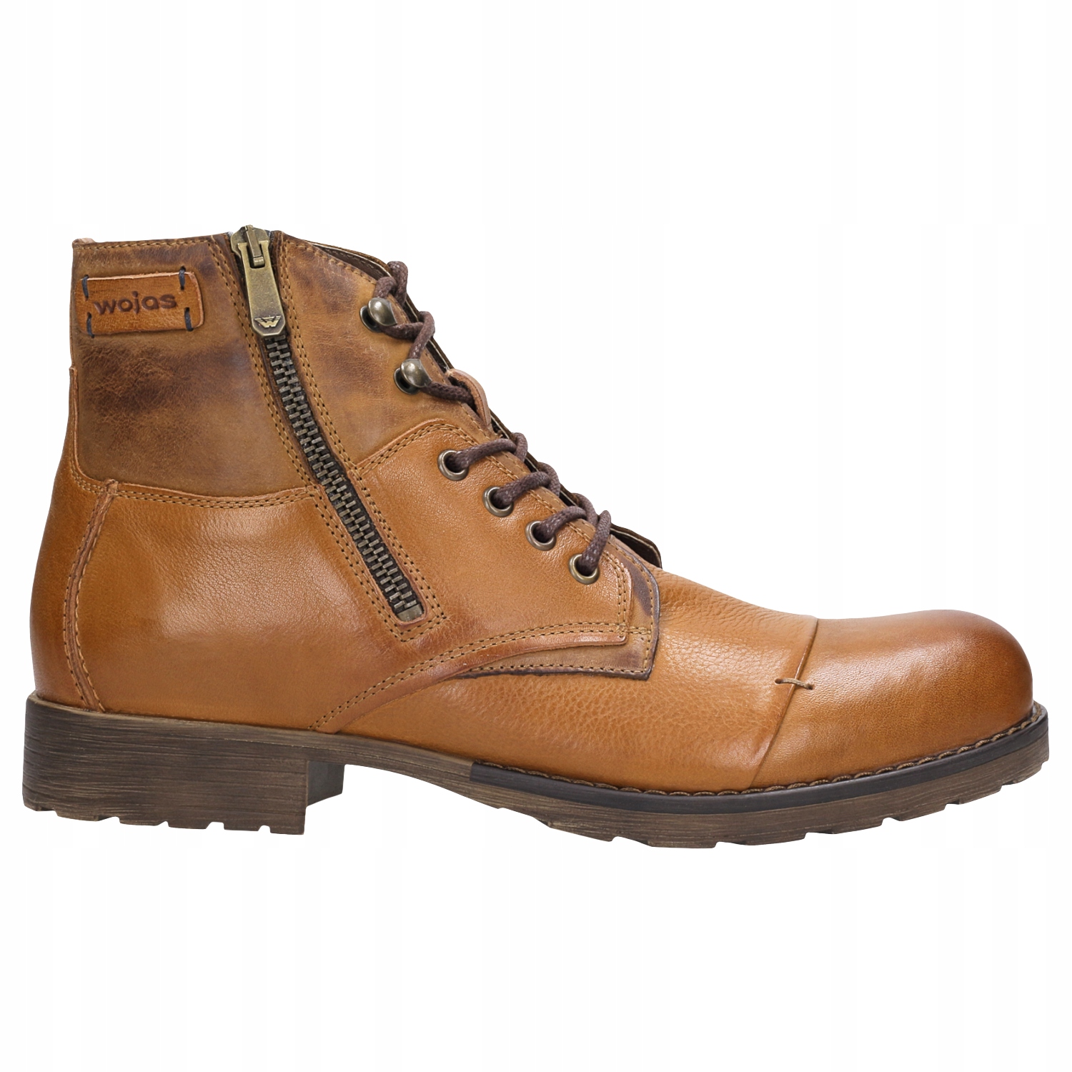 

Trzewiki męskie solidne brązowe Wojas r. 42