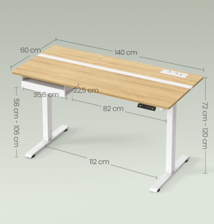 VASAGLE Stelaż z regulacją wysokości