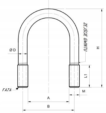 Cybant / Obejma do rur M6x35 (1") Marka DROMET