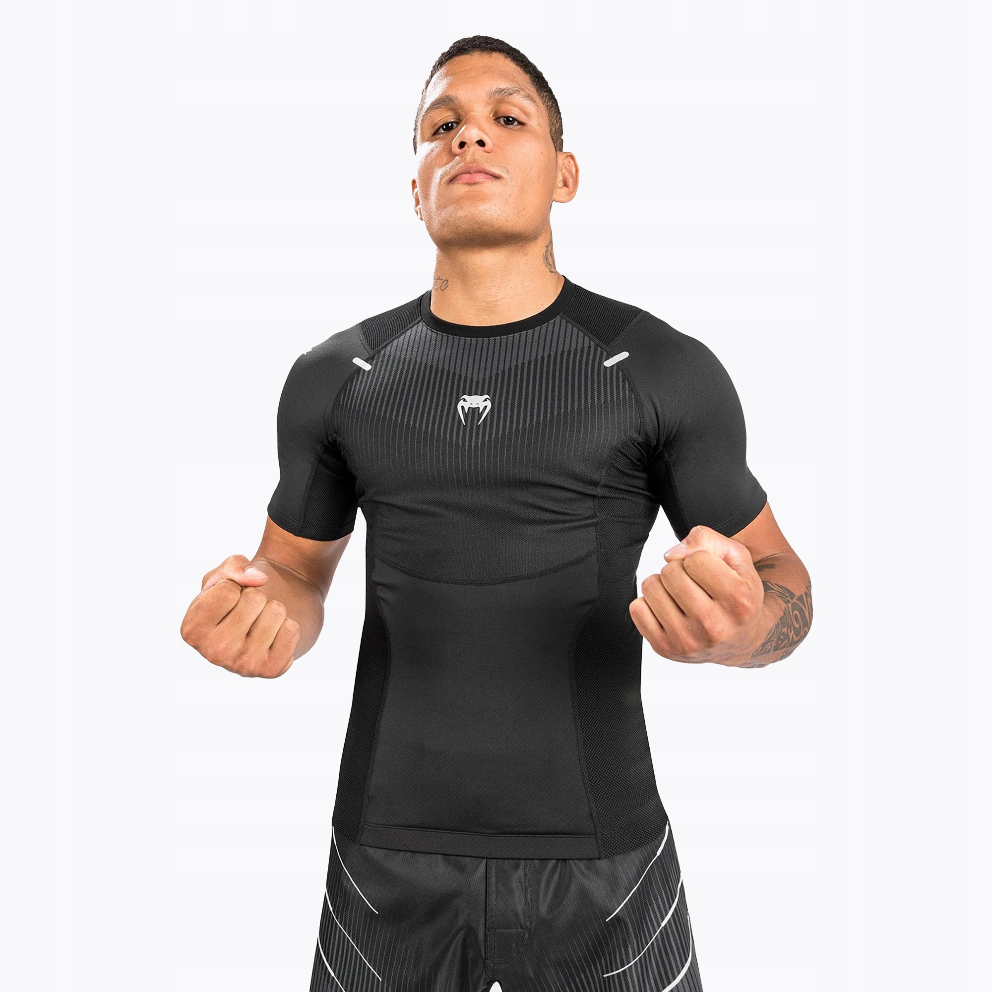 Rashguard męski Venum Biomecha black/grey S Rozmiar S