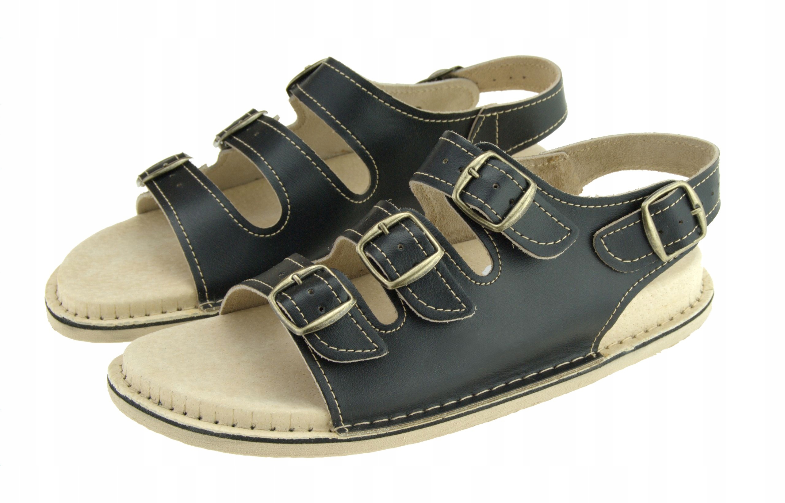 

Profilowane sandały typu fusbet, Czarne 43