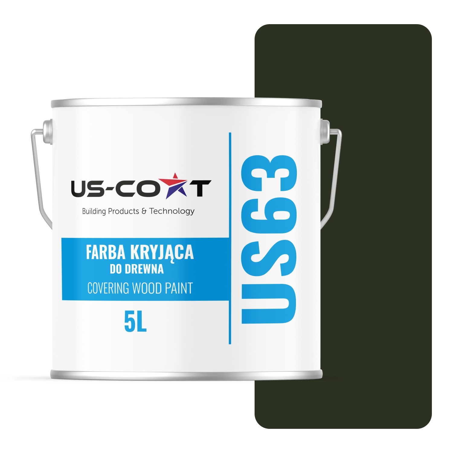 Barva Na Dřevo Kryjící Dveře Renovace Lahvově Zelená Barva RAL6007 Mat 5L