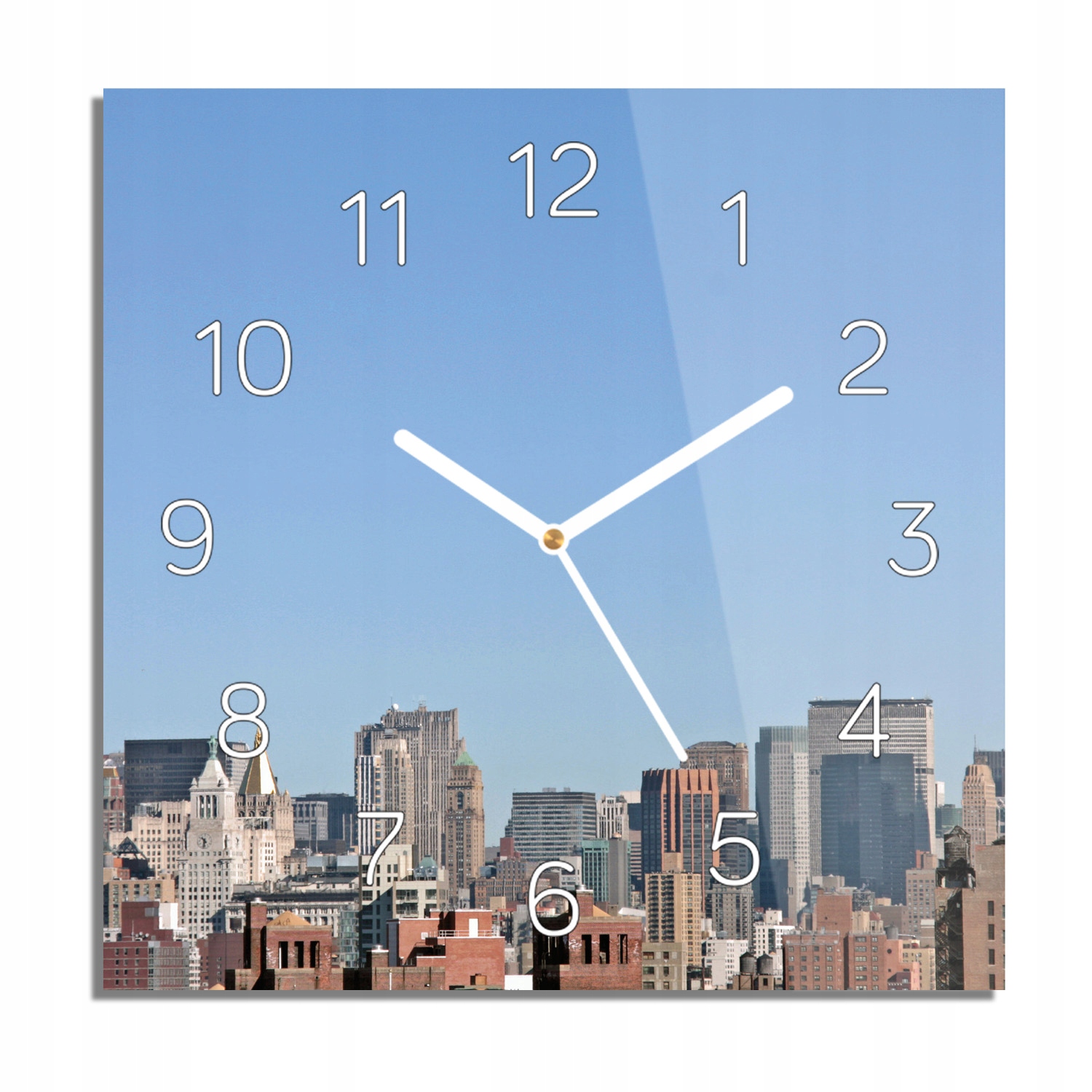 

New York wieżowce foto-zegar ścienny 30x30 z foto